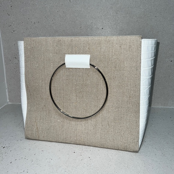 NWT Little Liffner ring canvas and croc-effect leather tote - Picture 1 of 6